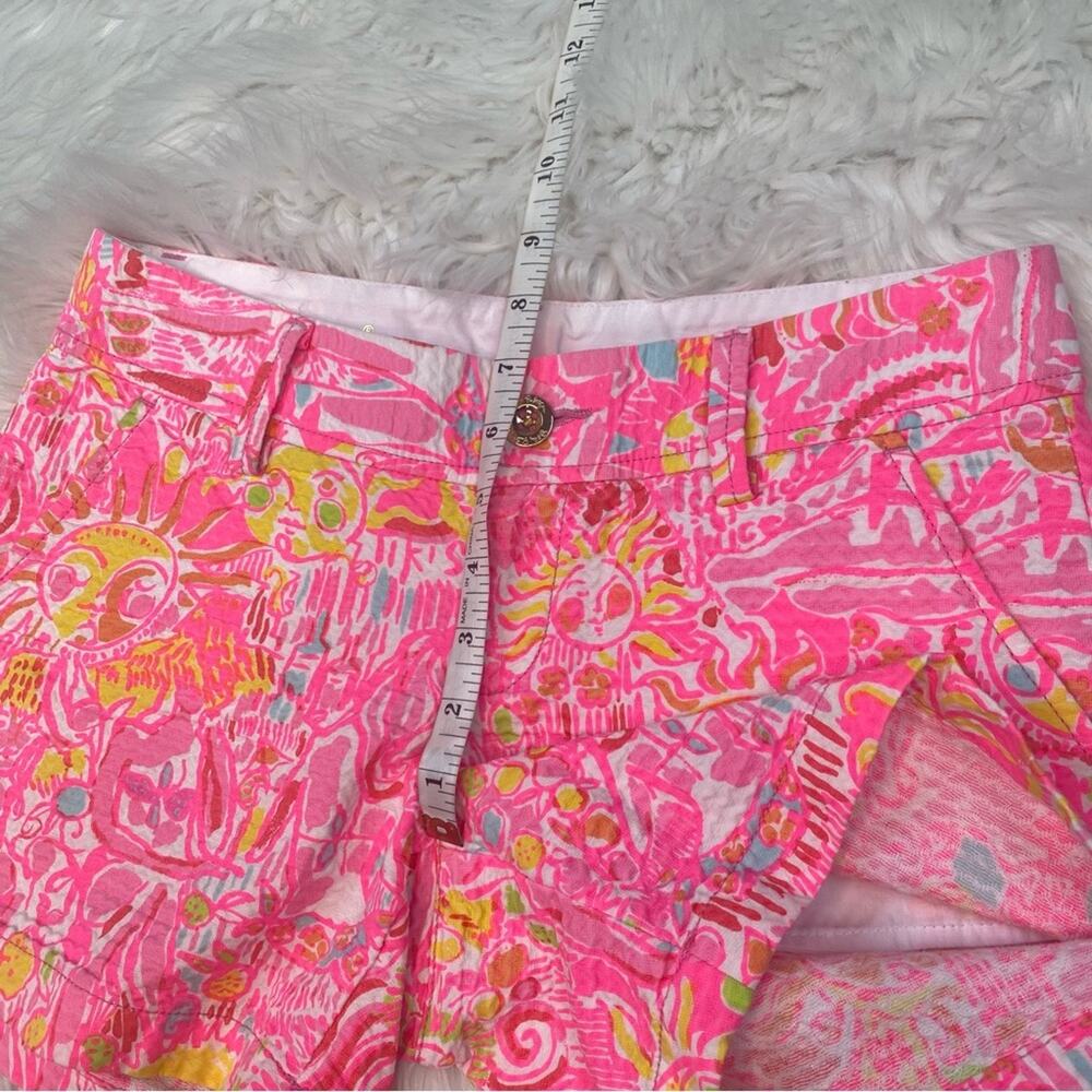 Lilly Pulitzer Callahan Jacquard Shorts Size 0 More Kinks In‎ The Keys Pink Pout - Picture 10 of 10